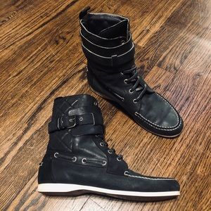 Designer- Balenciaga Leather Sneakers- Size 38.5